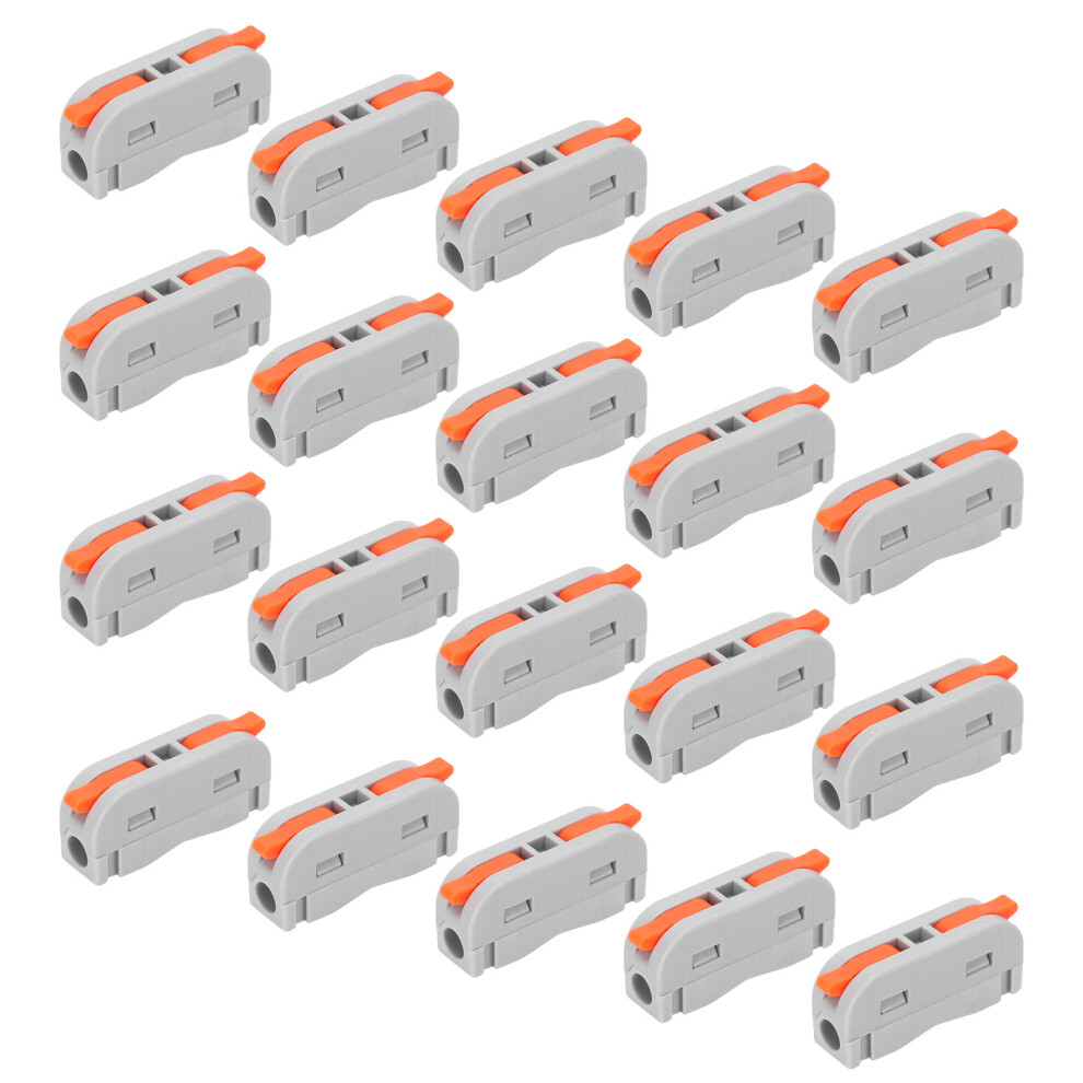 20Pcs Wire Conductor Connectors Mini Levernut 1In1out 250V 32A 5021391933598