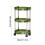 Rolling Utility Cart 3-Tier Mobile Storage Trolley 3