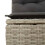 VidaXL vidaXL 8-tlg. Garten-Sofagarnitur mit Kissen Hellgrau Poly Rattan 6