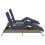 VidaXL vidaXL Sonnenliegen 2 Stk. mit Tisch Grau Poly Rattan 5