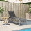 VidaXL vidaXL Sonnenliege mit Auflage Hellgrau Poly Rattan 2