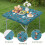 Toalha de mesa natalina elástica para mesas quadradas de 91x91 cm (36x36 polegadas), com superfície resistente a rugas e borda elástica para um 4