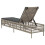VidaXL vidaXL Sonnenliege mit Auflage Hellgrau Poly Rattan 5
