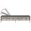 VidaXL vidaXL Sonnenliege mit Auflage Hellgrau Poly Rattan 6