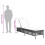 VidaXL vidaXL Sonnenliege mit Auflage Hellgrau Poly Rattan 10