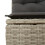 VidaXL vidaXL 11-tlg. Garten-Sofagarnitur mit Kissen Hellgrau Poly Rattan 7