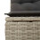 VidaXL vidaXL 9-tlg. Garten-Sofagarnitur mit Kissen Hellgrau Poly Rattan 4