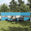 VidaXL vidaXL Camping Windbreak Blue 490x123 cm Waterproof 2