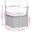 VidaXL vidaXL 11-tlg. Garten-Sofagarnitur mit Kissen Hellgrau Poly Rattan 10
