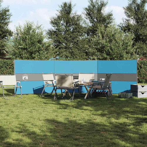 VidaXL vidaXL Camping Windbreak Blue 490x123 cm Waterproof 2