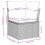 VidaXL vidaXL 9-tlg. Garten-Sofagarnitur mit Kissen Hellgrau Poly Rattan 9
