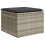 VidaXL vidaXL 6-tlg. Garten-Sofagarnitur mit Kissen Hellgrau Poly Rattan 5