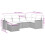 VidaXL vidaXL 6-tlg. Garten-Sofagarnitur mit Kissen Hellgrau Poly Rattan 3