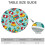 Toalha de mesa redonda Festive Stripes de 52 polegadas (132 cm), com borda elástica para um ajuste perfeito na decoração da mesa de Natal. 6