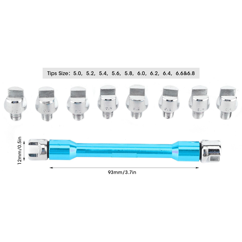 Motorcycle Spoke Wrench Set Cnc 5.0-6.8 7293282129436