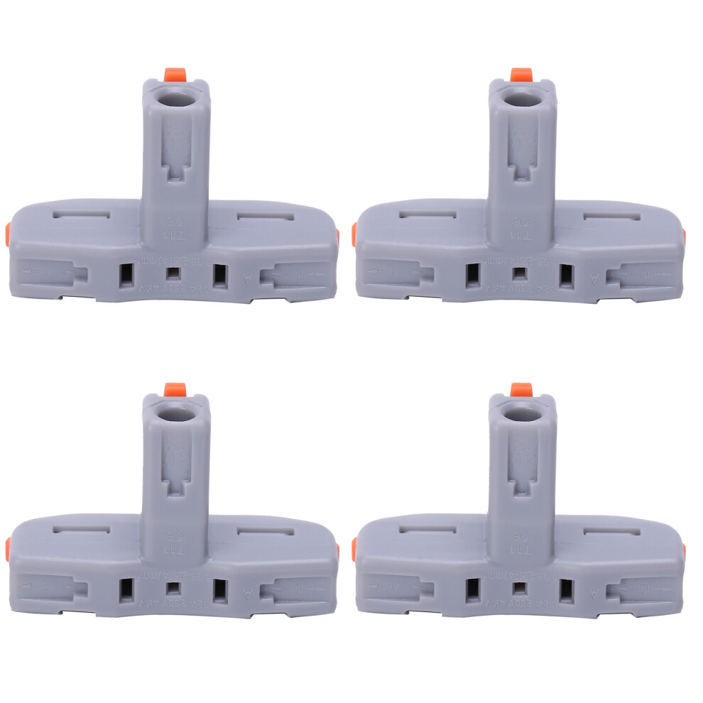 20Pcs Gray T-Shaped Wire Terminal Block Push-Type Splitter Splt1 3751391934371