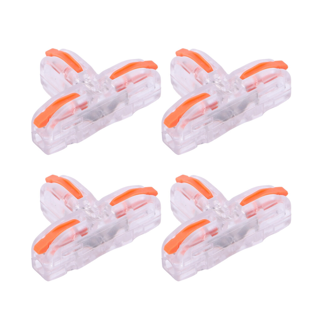 20Pcs Transparent T-Shaped Quick Terminal Block Connector Splt1 32A 250V 7901391934529