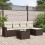 VidaXL vidaXL 6-tlg. Garten-Sofagarnitur mit Kissen Braun Poly Rattan 2