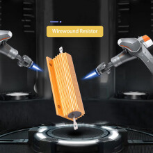 Gold Aluminum Clad Power Resistor Resistance 100W, 1 Ohm 1R
