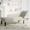 VidaXL vidaXL Chaiselongue mit Rechter Armlehne Creme Samt 3