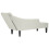 VidaXL vidaXL Chaiselongue mit Rechter Armlehne Creme Samt 6
