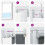 VidaXL vidaXL Roller Blind Blackout Light Grey 125x210 cm Fabric Width 121.6 cm Polyester 6