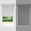 VidaXL vidaXL Roller Blind Blackout Light Grey 125x210 cm Fabric Width 121.6 cm Polyester 8