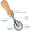 1.3" Pasta Cutter Roller with Wooden Handle, Fluted Edge for Baking 3
