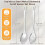 2-Piece Stainless Steel Cooking Spoon Set, Solid & Slotted, Heavy Duty 6