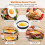 2-Pack Egg Rings, 3.5" Round Mold with Silicone Handle for Frying 3