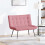 VidaXL vidaXL Sitzbank Rosa 110x74x84 cm Samt 3