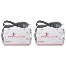2X 8630MA2 30dB Kabel-Tv-Splitterversterker Digitale Tv-Antennesignaalversterker Thuis-Tv-Apparatuur 45 MHz Tot 860 MHz EU-Stekker