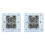 2X 4 Sockets CAT6A RJ45 Faceplate LAN Network Outlet Jack Shielded Ethernet Wall Panel Board 86x86mm 1
