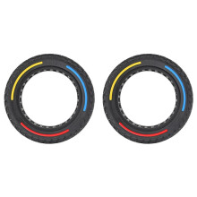 2pcs 9.5inch 9.5x2-6.1 Solid Tire Electric Scooter Wear-Resistant Off-Road Tyres for M365 Electric Scooter