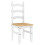 VidaXL vidaXL 3 Piece Dining Set PANAMA White Solid Wood Pine 6