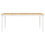 VidaXL vidaXL 3 Piece Dining Set PANAMA White Solid Wood Pine 9