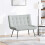 VidaXL vidaXL Sitzbank Hellgrau 110x74x84 cm Samt 3