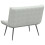 VidaXL vidaXL Sitzbank Hellgrau 110x74x84 cm Samt 6