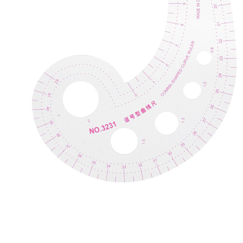5Pcs Curve Ruler Set, MultiFunction Plastic Sewing & Clothing Tool 2