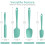 Silicone Spatula Set, Heat Resistant 600F, Nonstick Baking Tools 2