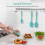 Silicone Spatula Set, Heat Resistant 600F, Nonstick Baking Tools 9