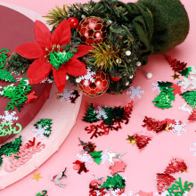 Christmas Party Confetti 2 Bags Snowflakes Deer Shaped Festive Decor Australia