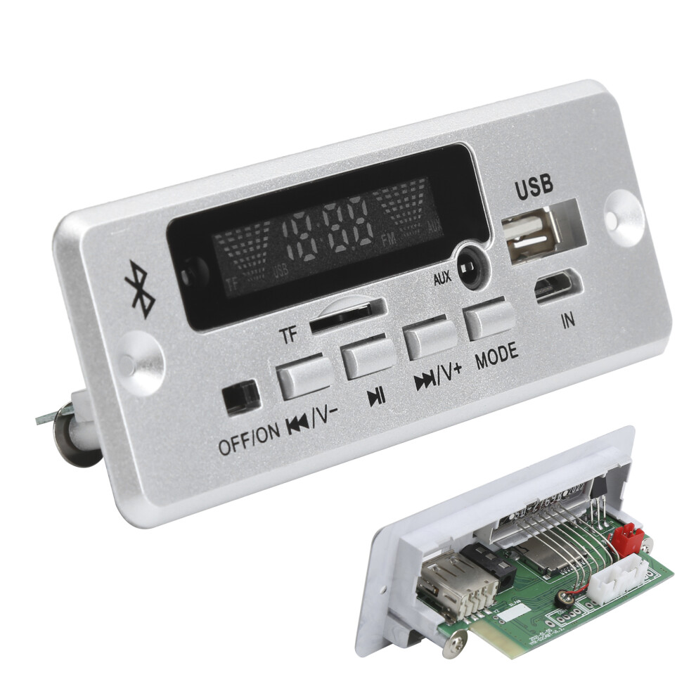 Universal Wav & Mp3 Decoding Board 02Cabt With Bluetooth Call Function Silver 8181391936627
