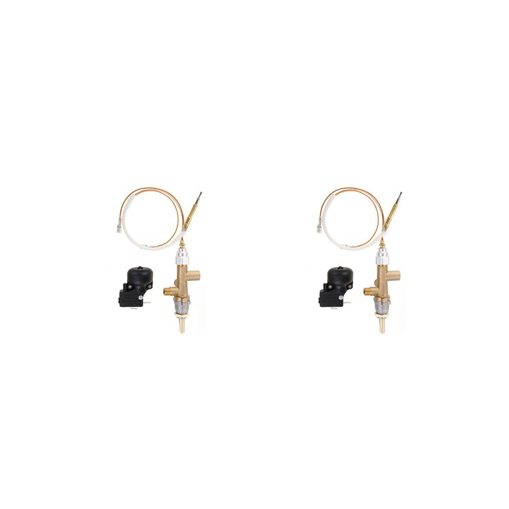2X Patio Heater Control Valve Thermocouple Sensor Dump Knob Propane Lpg Fire Pit Control Safety Port Set 4712872115749