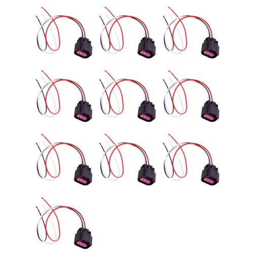 10X Flex Fuel Pressure Sensor Connector 13577394 PT-E85-2 for  E85 Fuel Sensor Connector Fuel Sensor Plug Wire Harness