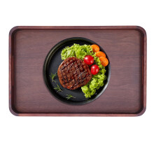 Walnut Rectangular Wooden Tea Tray 30x20cm Fruit Holder Storage