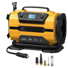 AC/ Car Portable Car Tire Inflator Compressor Inflator Pump 12V Dual Power AC110V-230V for Car Tire Boat Inflate EU