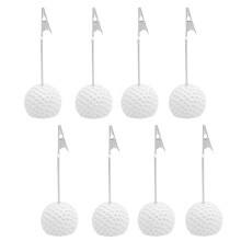 Confezione da 8 Segnaposto A Forma di Pallina da con Clip A Coccodrillo per Decorare La Tavola, Ideali per Eventi A Tema