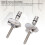 Edelstahl-Toilettensitz-Scharnier-Set M6 71,5 mm 7