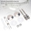 Edelstahl-Toilettensitz-Scharnier-Set M6 71,5 mm 4